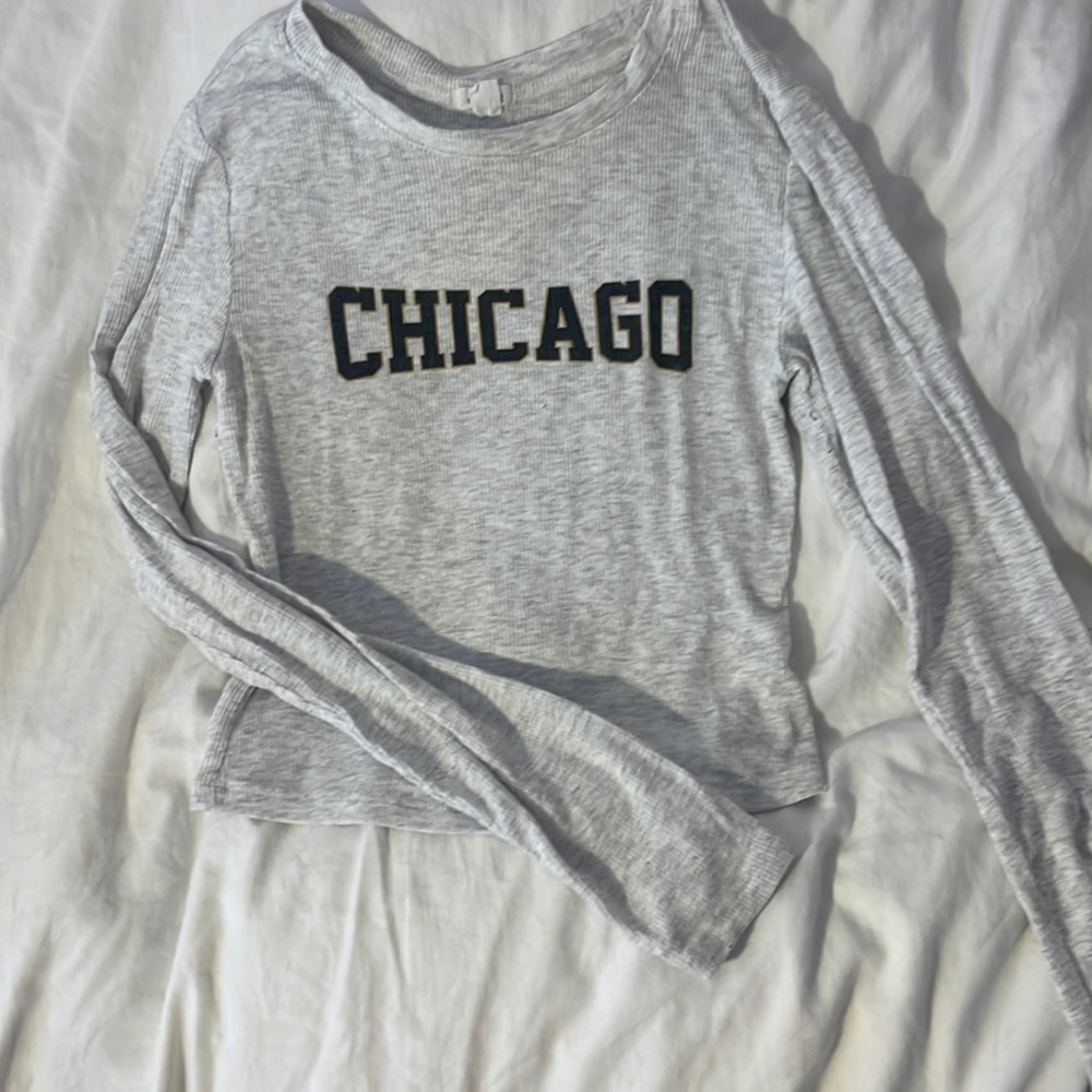 long sleeve Chicago top, from garage